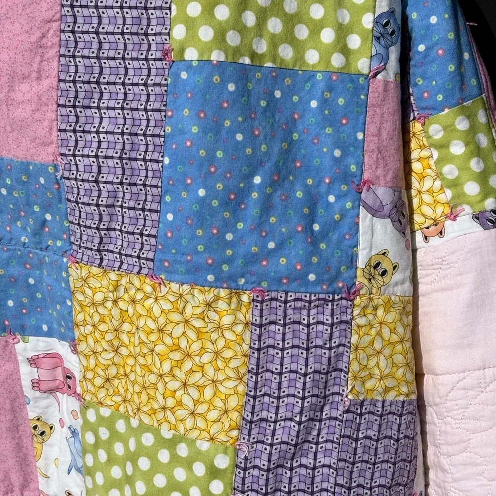 Handmade Upcycled Colorful Patchwork Women's Jacket - Picture 11 of 14